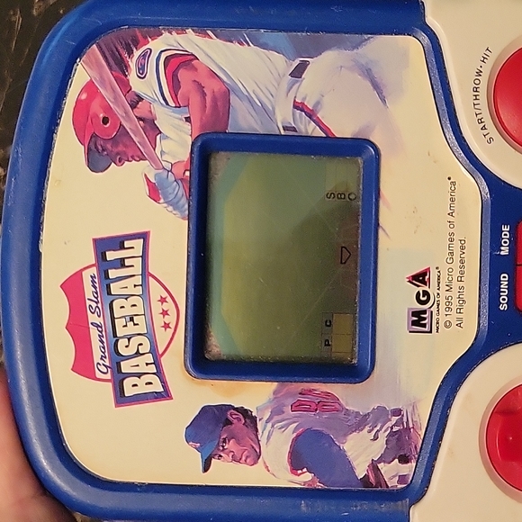 Vintage 1995 Grand Slam Baseball Electronic Handheld Game Micro Game of America - Picture 2 of 5